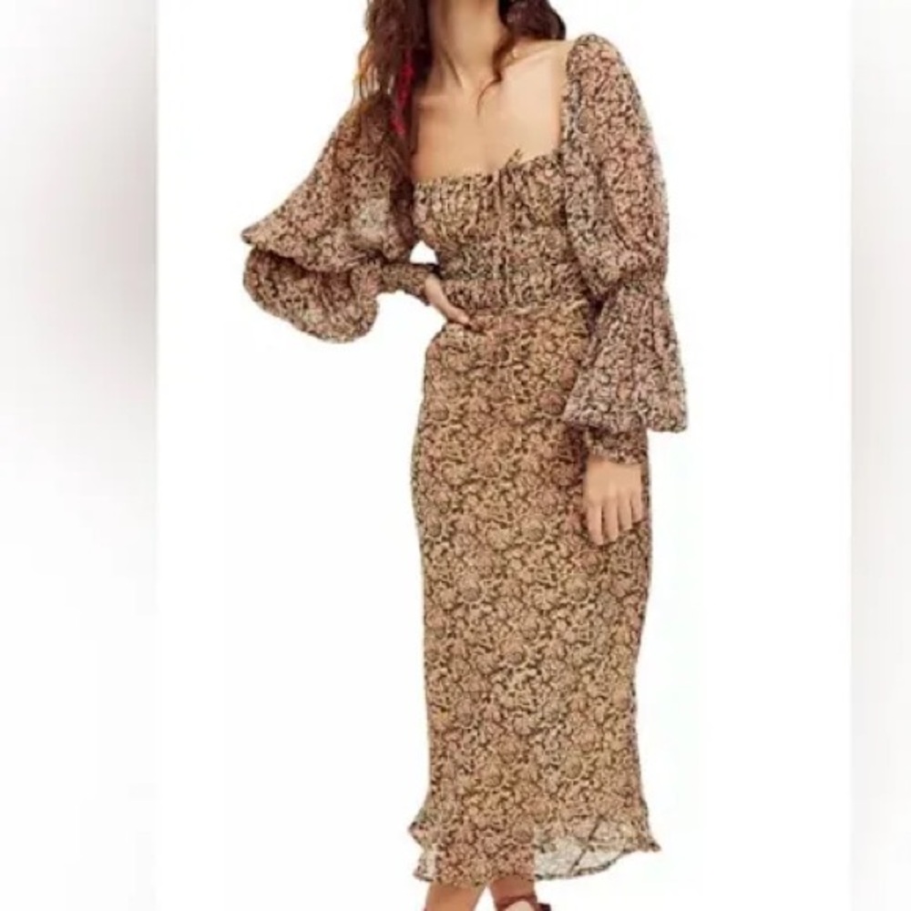 Free People Aglow midi dress